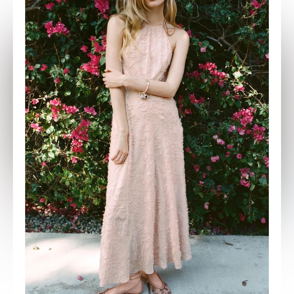 Zara Structured Halter Dress